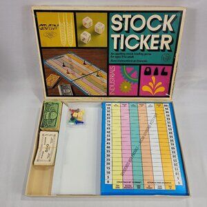 Stock Ticker Vintage Financial Trading Board Game by Copp Clark